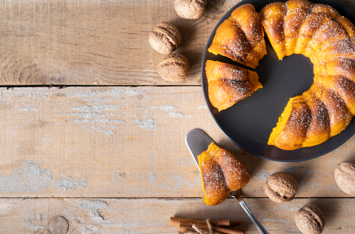 Recetas fáciles con calabaza para este otoño Recetas fáciles con calabaza para este otoño: Bizcocho de calabaza con corazón de Dulce de Boniato