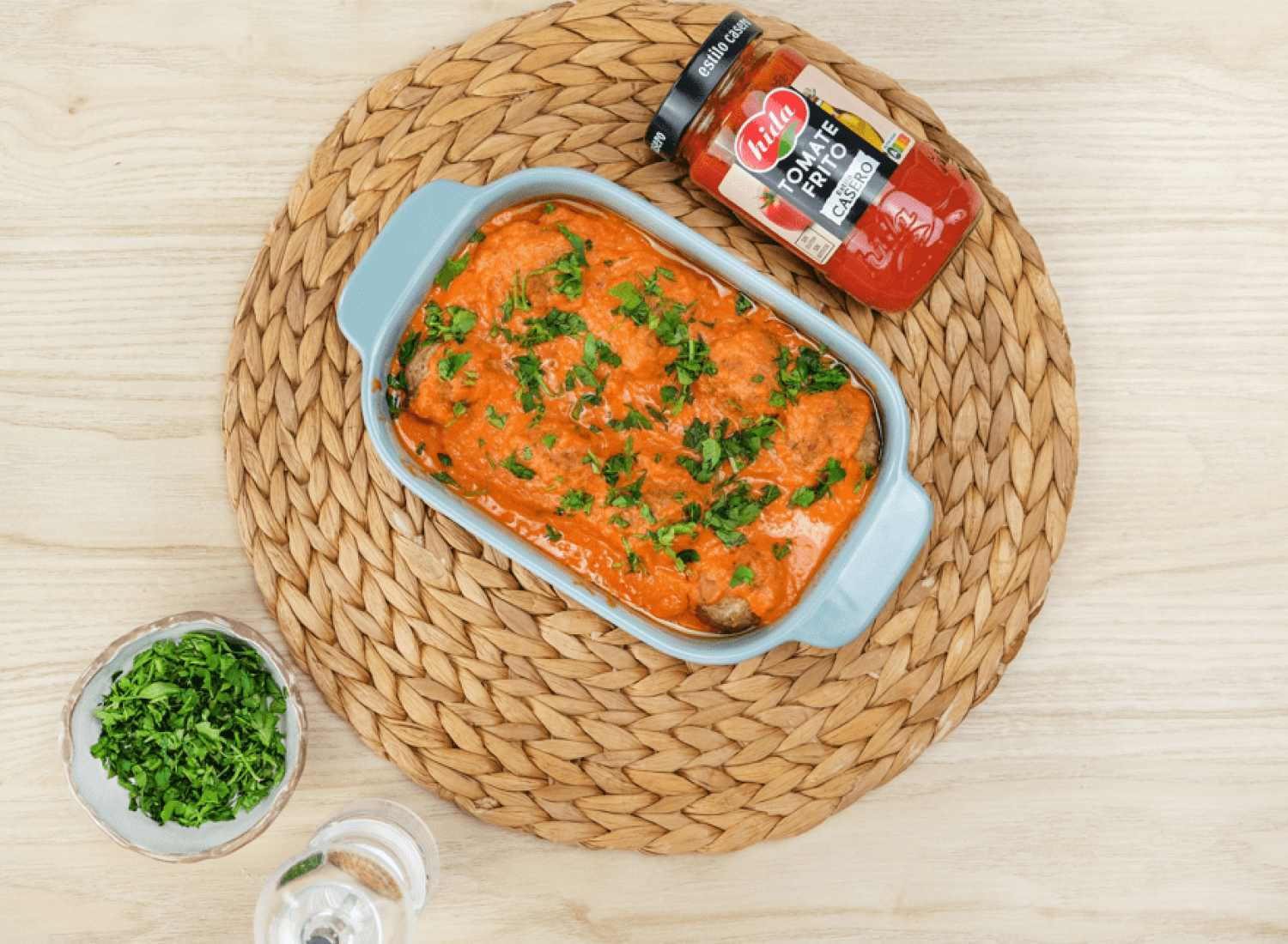 Albóndigas con salsa de tomate y mascarpone