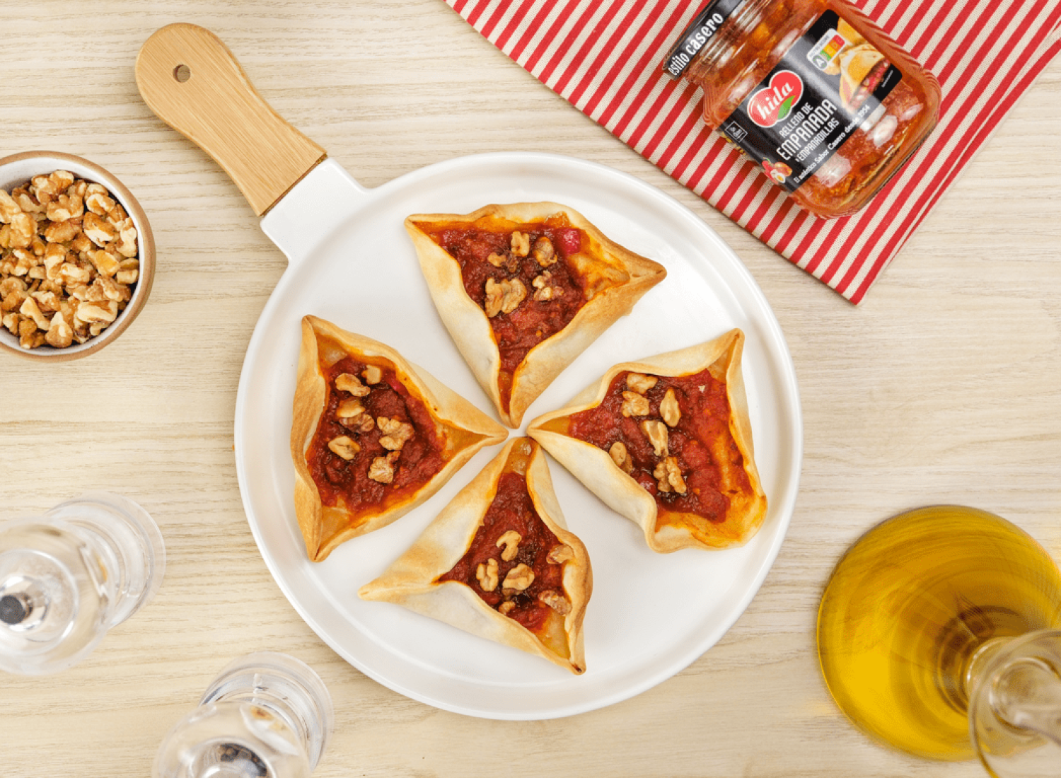 Receta de triángulos de atún