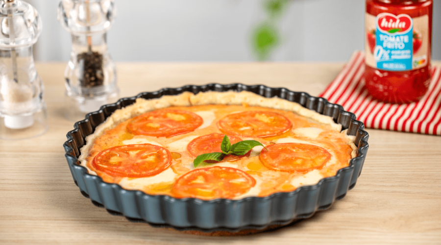 Tarta de tomate y queso