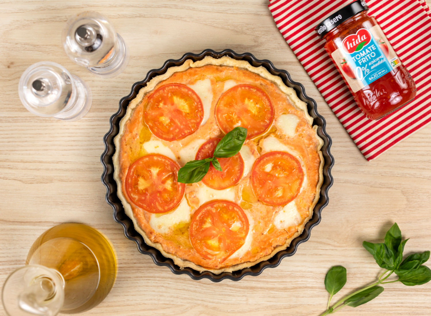 Tarta de tomate y queso