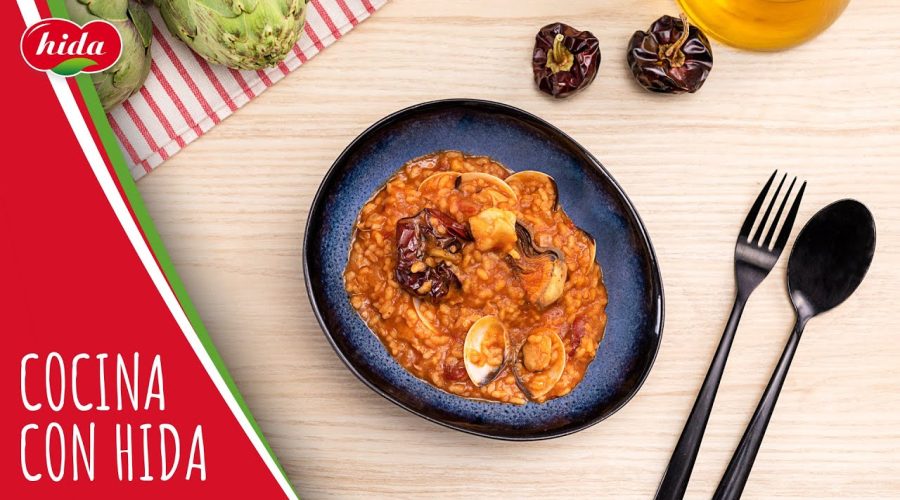 Receta-de-arroz-meloso-con-rape-y-almejas-Hida-Alimentacion