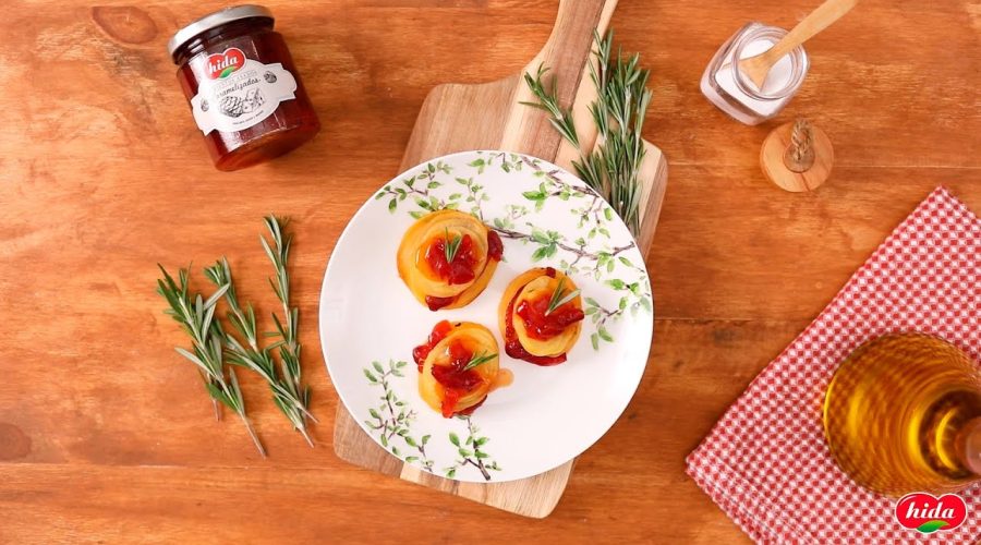 Receta-de-milhojas-de-patata-y-pimiento-caramelizado