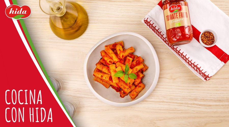 Receta-de-tortiglioni-arrabiata-Cocina-con-Hida