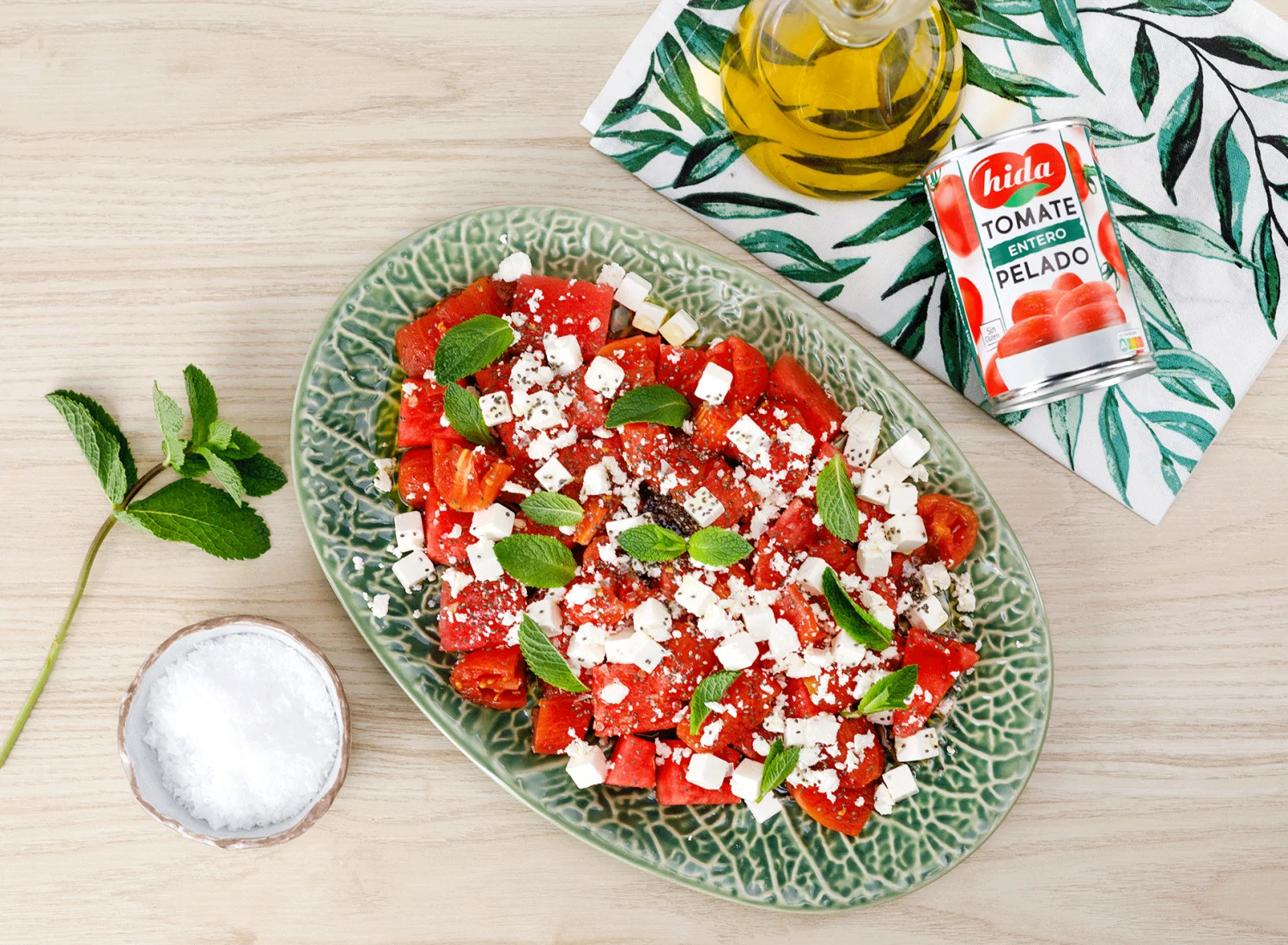 ensalada-tomate-sandía-queso