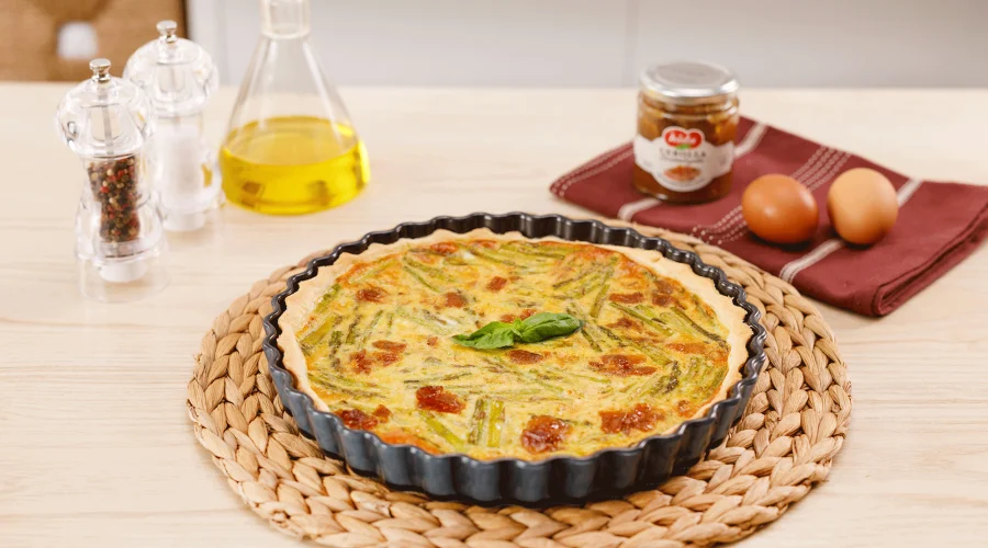 quiche-esparragos-cebolla-caramelizada